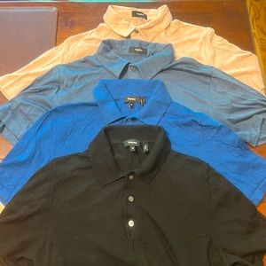 Theory Polos 4, 100% Wool & Modal Blend Size M